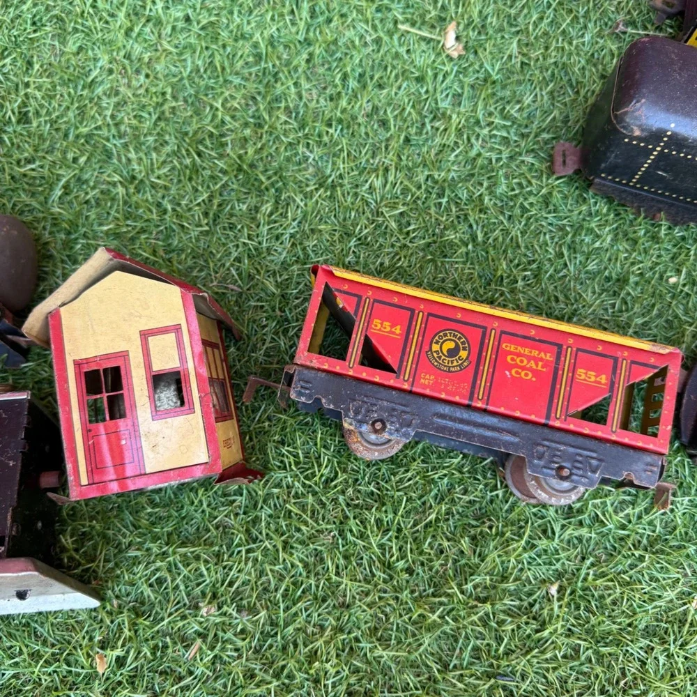 Vintage Marx Tin Litho Train Lot‎ Commodore Vanderbilt 999 NYC Reading PFE Rail